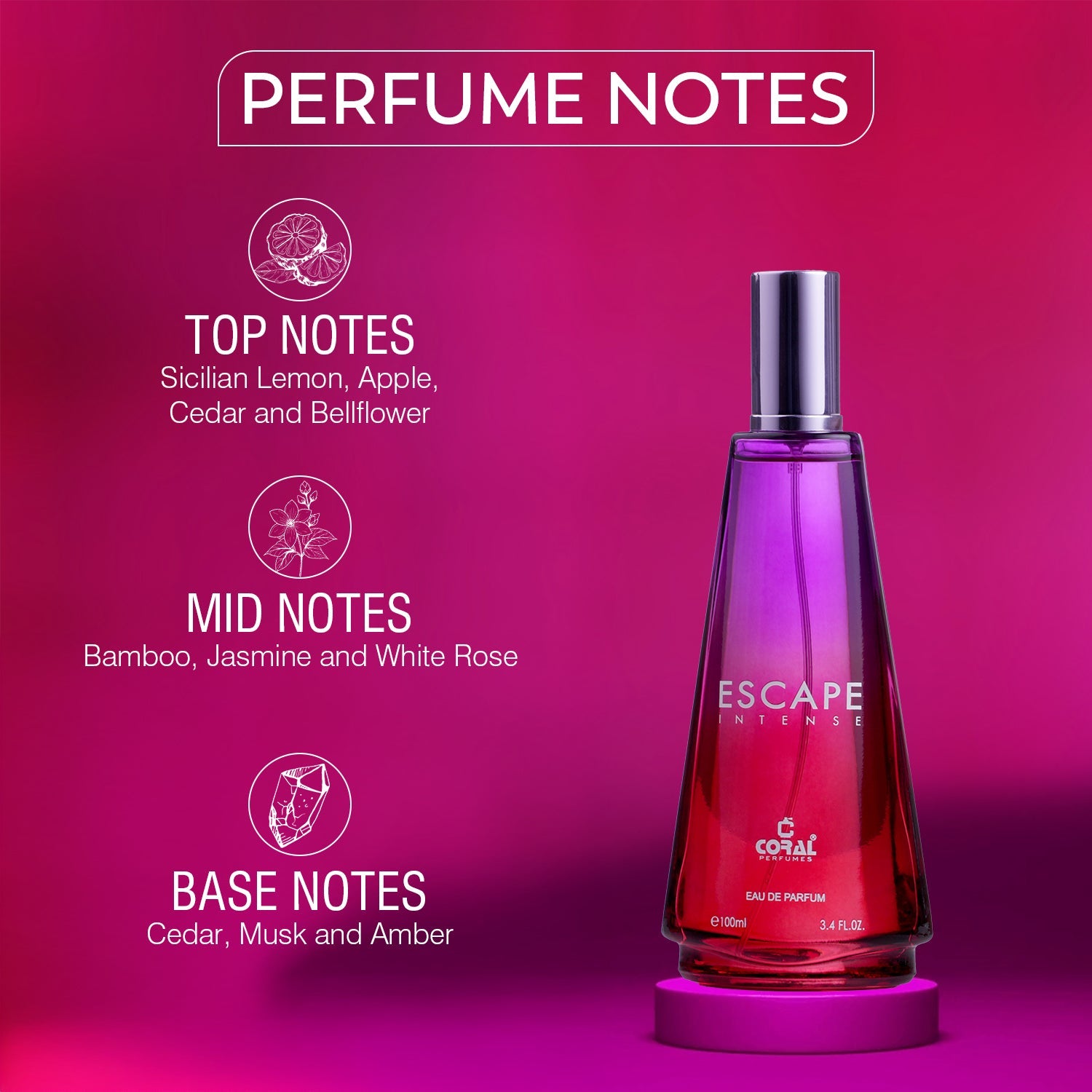 Coral Escape Intense Eau de Parfum For Women – 100ml