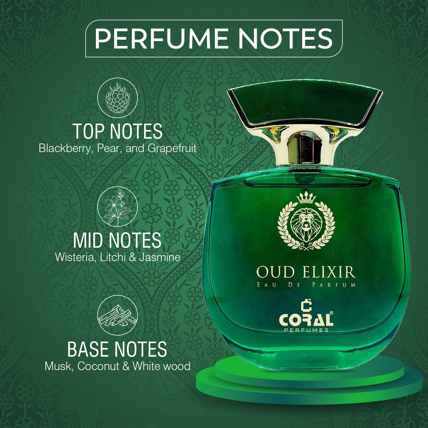 Coral Oud Signature Collection – Oud Elixir + Oud Royale Perfume Combo (100ml Each) | Unisex Luxury Set