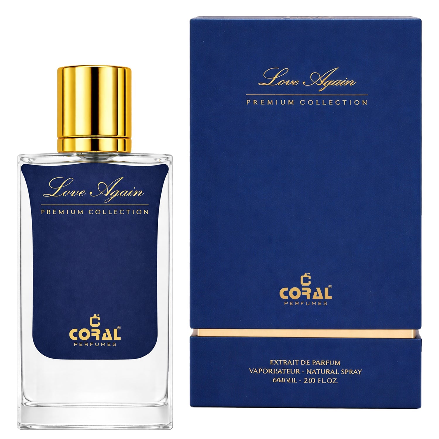 Coral Love Again Premium Collection Extrait De Parfum for Unisex – 60ml