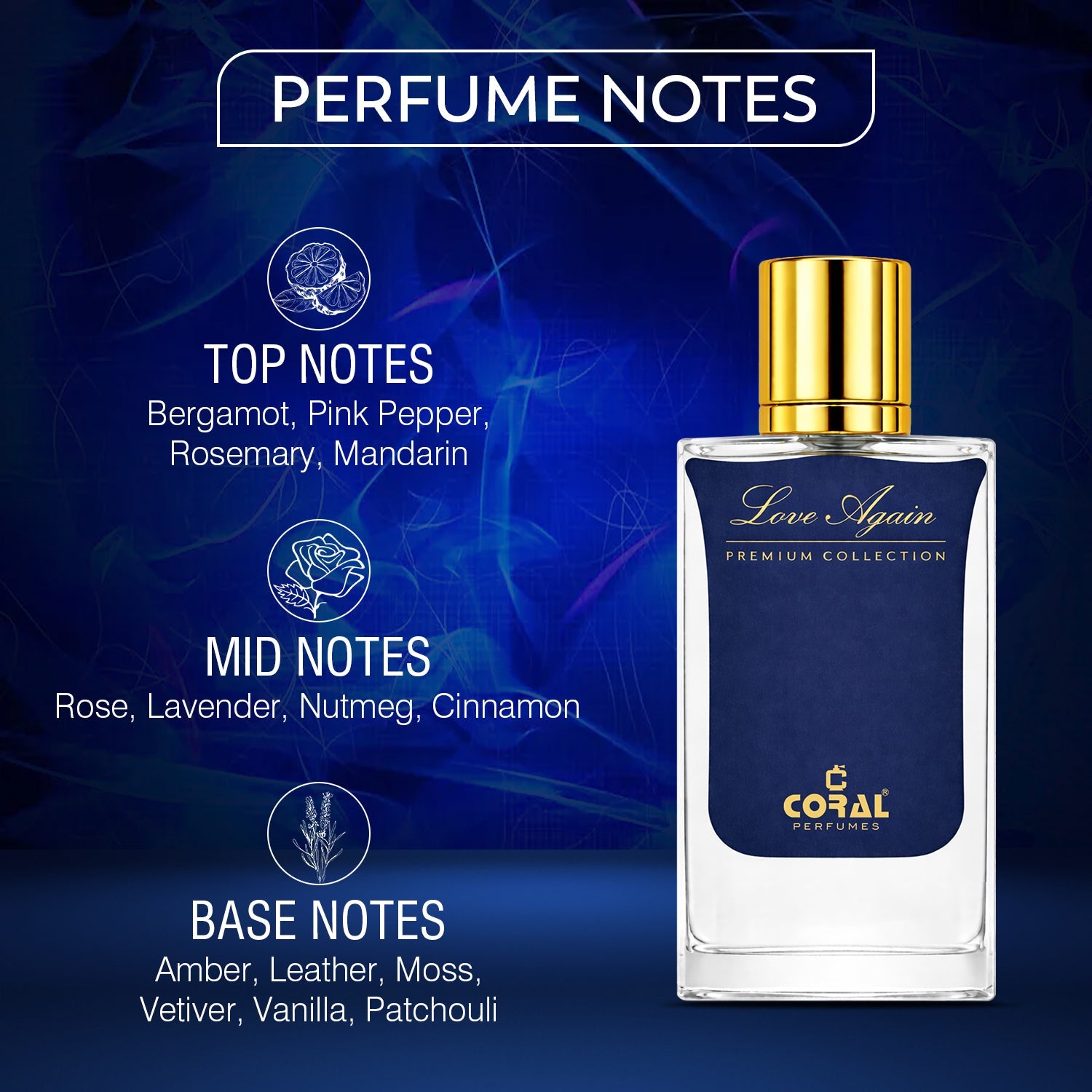 Coral Love Again Premium Collection Extrait De Parfum for Unisex – 60ml