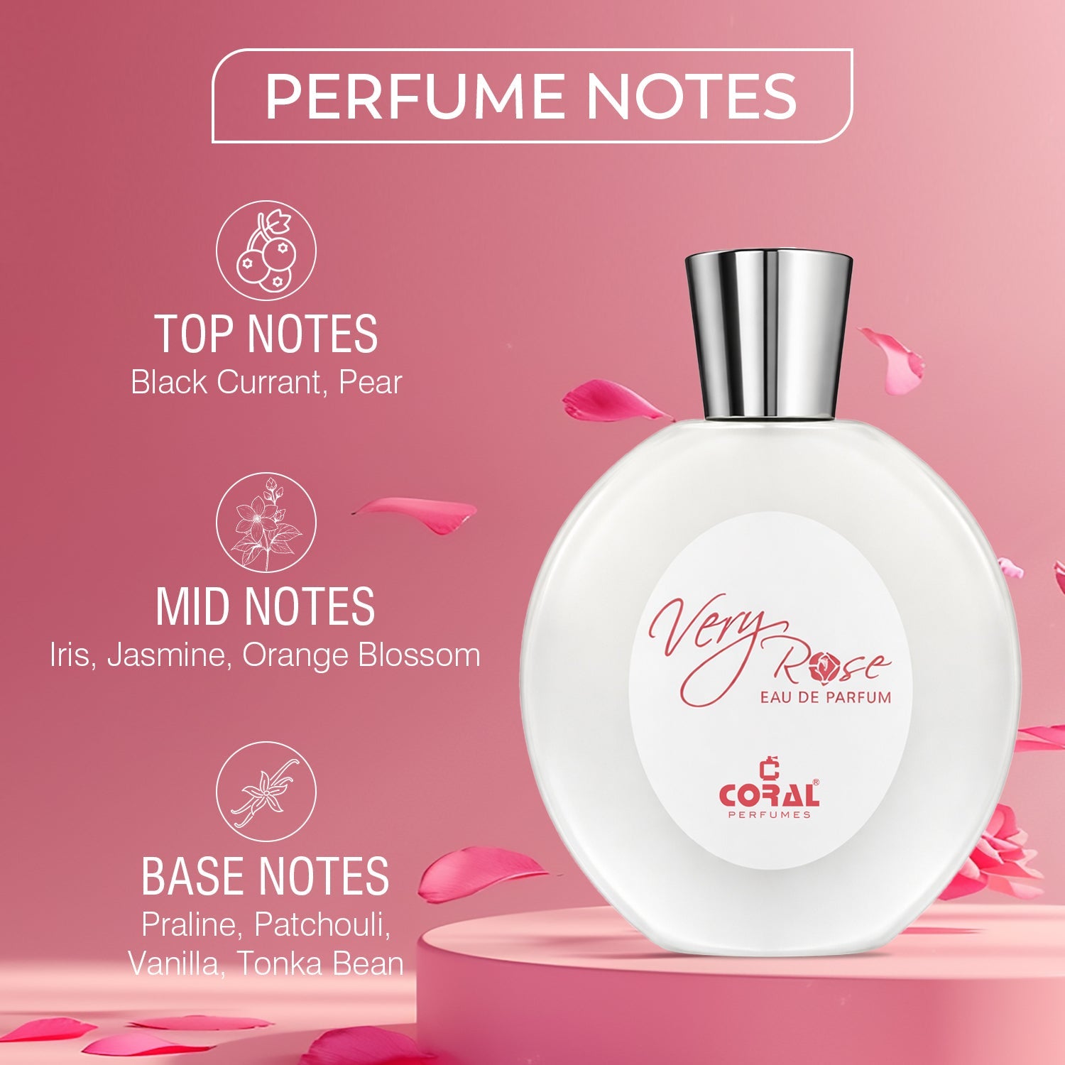 Coral Very Rose For Women EDP 100ml